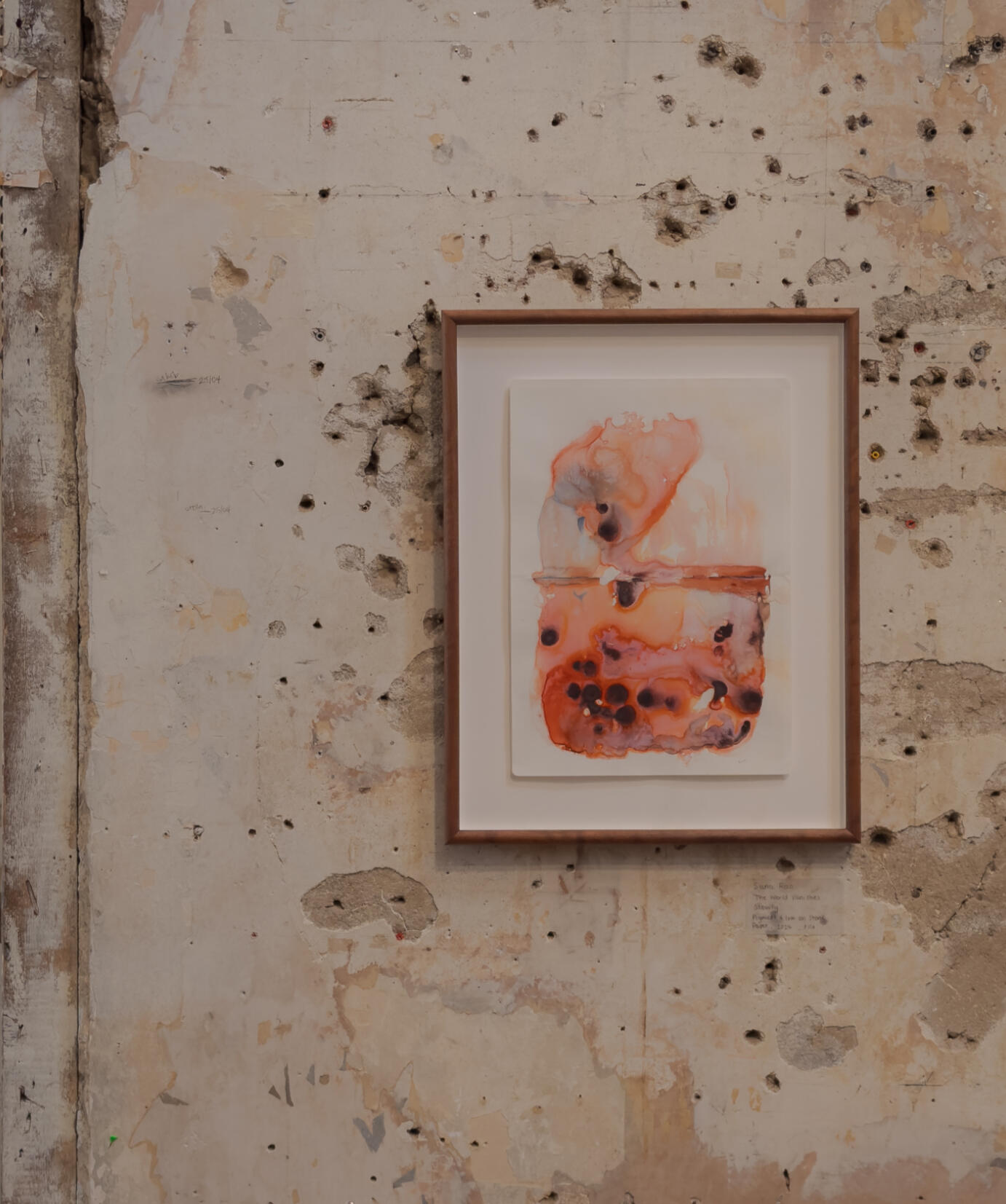 The world vanishes slowly, 54 x 42cm, Pigment and ink on stone paper,